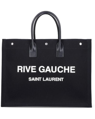 Saint Laurent Borsa Tote "Rive Gauche" - Nero