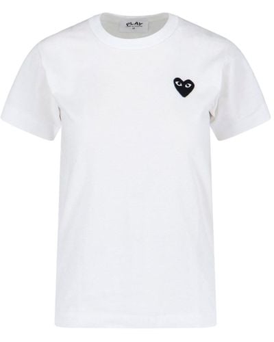 COMME DES GARÇONS PLAY Basic Logo T-shirt - White