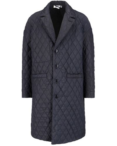 Random Identities "Egg Shape" Quilted Puffer Jacket - Blue