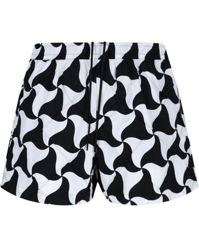 Bottega Veneta Print Swim Shorts - Black