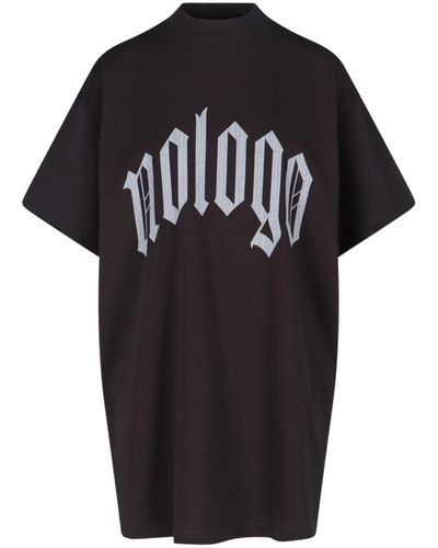 Balenciaga 'nologo' Oversize T-shirt - Black
