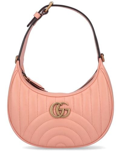 Gucci Mini Hobo Bag 'Gg Marmont' - Pink