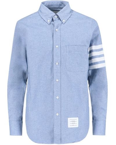 Thom Browne '4-bar' Shirt - Blue