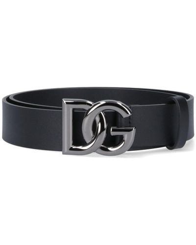 Dolce & Gabbana Logo Belt - Black