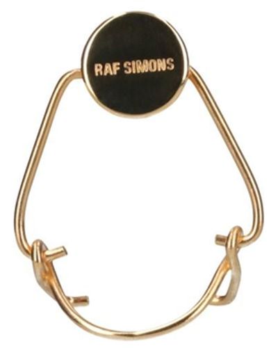 Raf Simons 'flip Top Bottle' Clip Earrings - Metallic