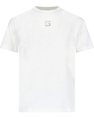 Gucci T-shirt G Quadro con strass - Bianco