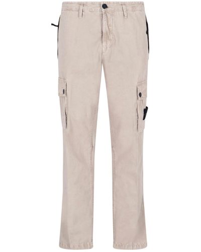 Stone Island Pantaloni Cargo - Neutro