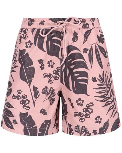 Carhartt 'slater Swim Trunks' Swim Shorts - Pink