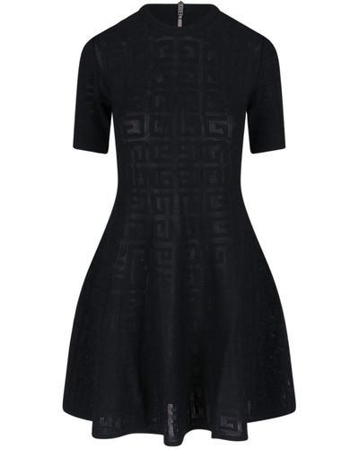 Givenchy 4g Jacquard Mini Dress - Black