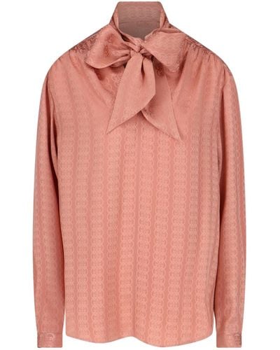 Gucci Bow Detail Top - Pink