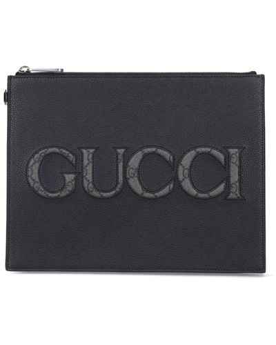 Gucci Logo Pouch - Black