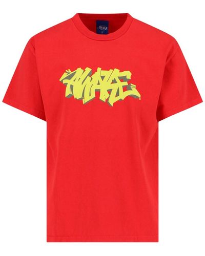 AWAKE NY 'graffiti' T-shirt - Red