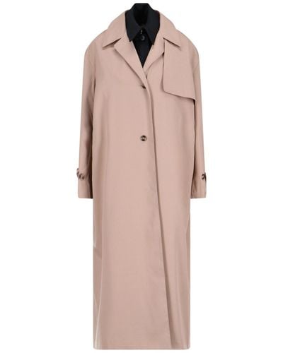 ROKH Double Layer Trench Coat - Natural