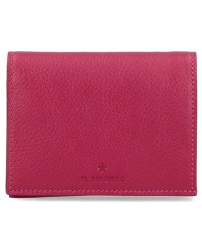 Il Bisonte Bi-fold Wallet "oliveta" - Pink