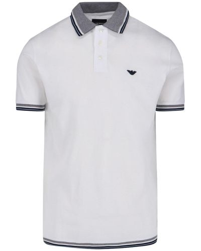 Emporio Armani Logo Polo Shirt - White
