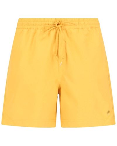 Carhartt 'chase Swim Trunk' Swim Shorts - Yellow