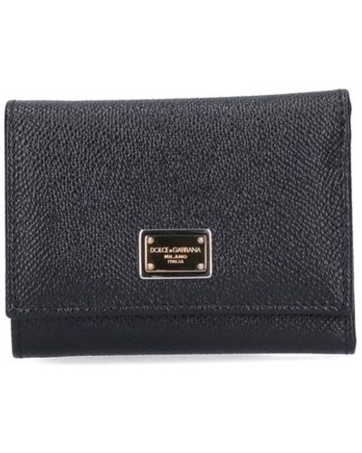 Dolce & Gabbana Logo Compact Wallet - Black