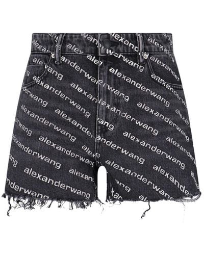 Alexander Wang Logo Shorts - Gray