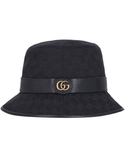 Gucci 'Gg' Cloche Hat - Black