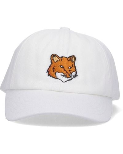 Maison Kitsuné "bold Fox" Baseball Cap - White