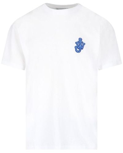 JW Anderson Crew-neck Logo T-shirt - White