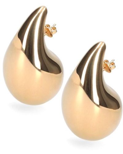 Bottega Veneta 'drop' Large Earrings - Metallic