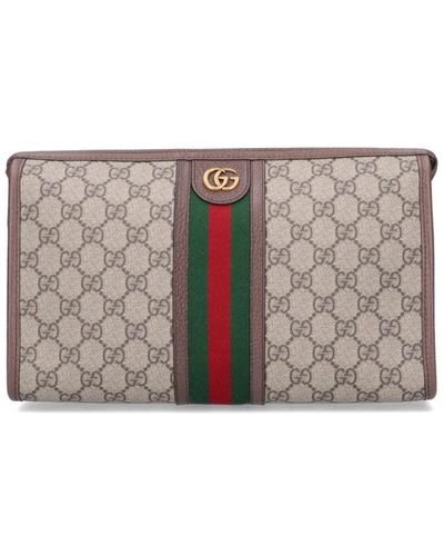 Gucci 'ophidia' Pouch - Gray