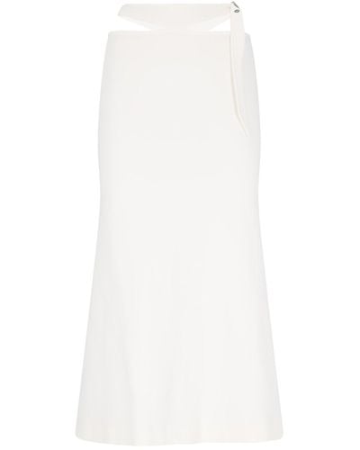 The Attico Midi Skirt - White