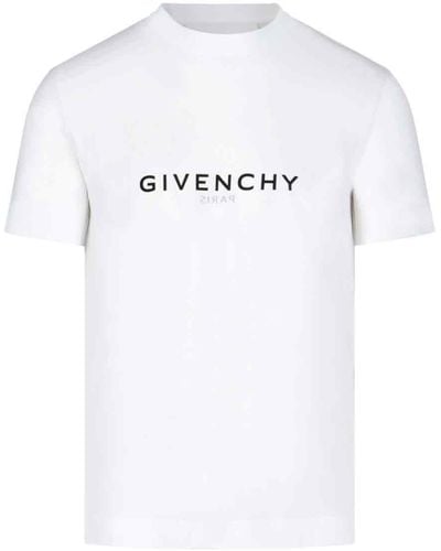 Givenchy Reversible Logo-print Cotton-jersey T-shirt - White