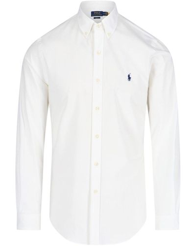 Polo Ralph Lauren Camicia Basic Logo - Bianco