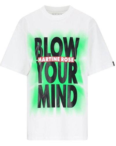 Martine Rose T-Shirt "Blow Your Mind" - Verde