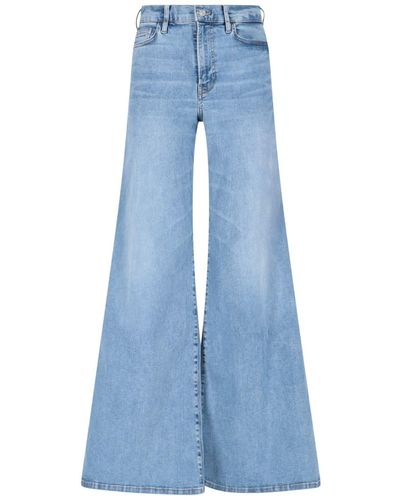 FRAME 'le Palazzo' Crop Trousers - Blue