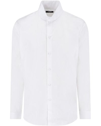 Balmain Mandarin Collar Shirt - White
