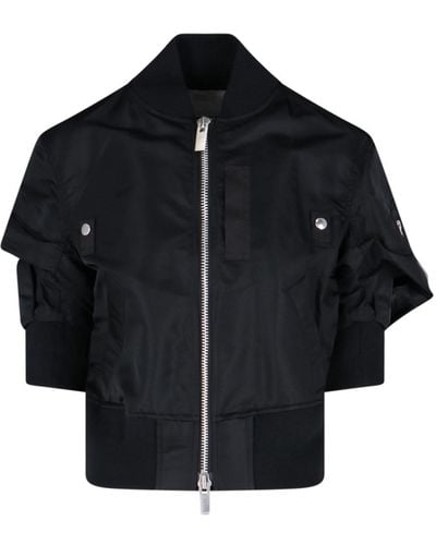 Sacai Giacca "Nylon Twill Bluson" - Nero