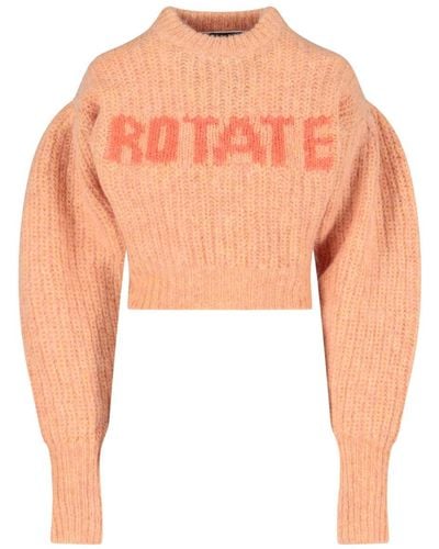 ROTATE BIRGER CHRISTENSEN 'adley' Sweater - Orange