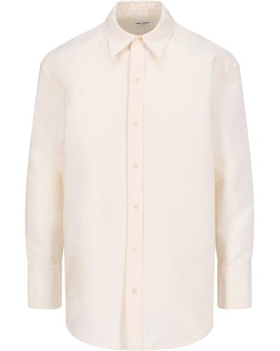 Saint Laurent Camicia Oversize - Bianco