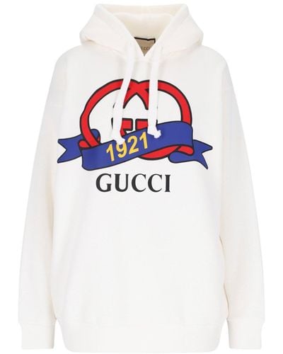 Gucci Interlocking G 1921 Print Sweatshirt - White