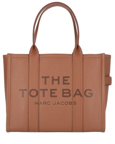 Marc Jacobs Borsa 'The Leather Large Tote Bag' - Marrone