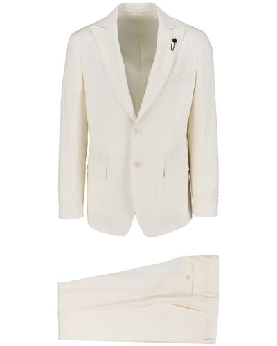 Lardini Single-breasted Suit - White