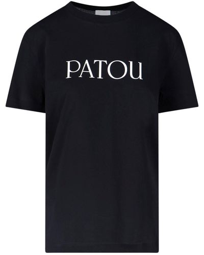 Patou T-Shirt Logo - Nero