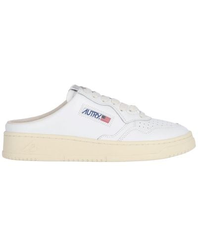 Autry "medalist Low" Sneakers Mules - White
