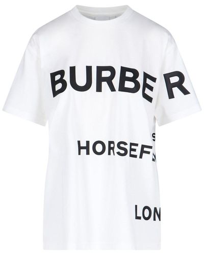 Burberry 'horseferry' Print T-shirt - White