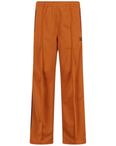 Needles 'track Pant' Track Trousers - Orange