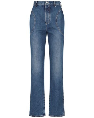Alaïa High Waist Jeans - Blue