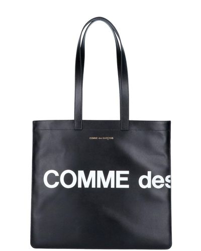 Comme des Garçons Logo Tote Bag - Black