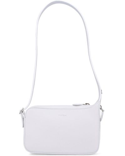 Courreges 'racer' Small Shoulder Bag - White