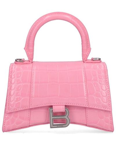 Balenciaga 593546 1QJ4Y HOURGLASS SMALL Bag Pink