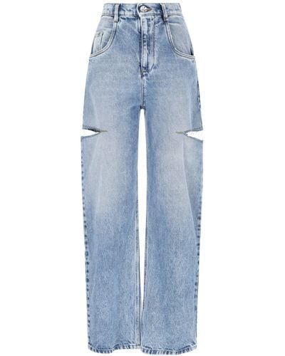 Maison Margiela Jeans With Cut-out Details - Blue