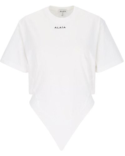 Alaïa T-Shirt "Body" - Bianco