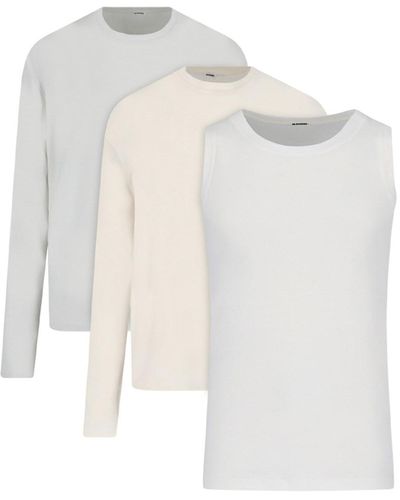 Jil Sander Set T-Shirt "3-Pack" - Bianco